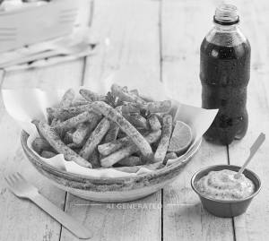 Peri peri french fries + Masla cold drink