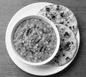 Dal Fry + Tandoori Roti (2 Pieces)