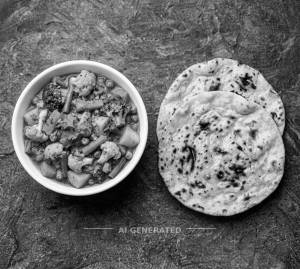Mix Veg + Tandoori Roti (2 pieces)