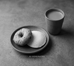 Single Idli Vada [2 Pieces) + Tea Rs