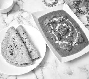 Chicken Butter Masala + Plain Roti (2 pieces)