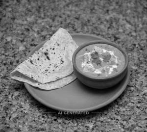 Shahi Paneer + Rumali Roti (1 piece)