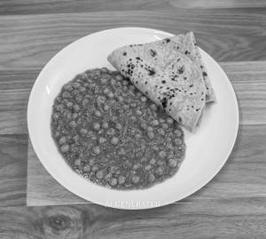Green Peas Curry + Chapati (2pc)