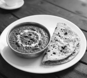 Dal Makhani + Tawa Roti (2 pieces)
