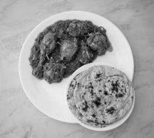 Chicken Bhuna + Tandoori Roti (2 pieces)