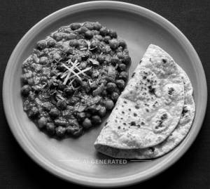 Chana Masala + Tawa Roti (2 pieces)