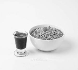 Plain Maggi + Jamun Shot 4 Shot