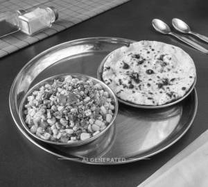 Sweet Corn Chat Masala + Tandoori Roti Plain (1 piece)