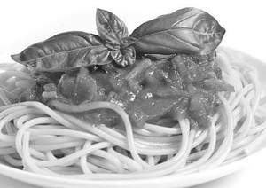 Spaghetti pasta (red/white)