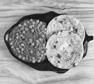 Chana Masala + Butter Roti (2 pieces)