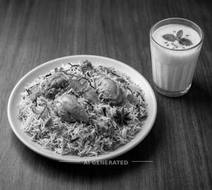 Chicken Awadhi Biryani + Namkeen Lassi