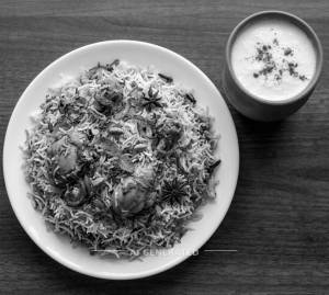Chicken Dum Biryani Hyderabadi + Namkeen Lassi