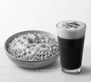 Cheese Corn Maggi + Turkish Cold Coffee
