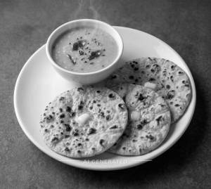 Jain Dal + Tandoori Roti (2 Pieces)