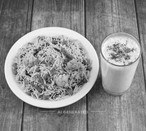 Veg Pulao + Masala Chhach