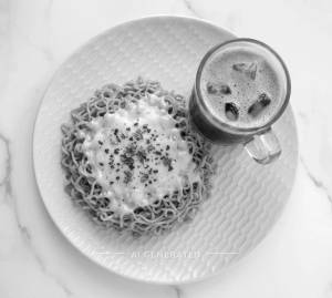 Cheese Maggi + Cold Coffee