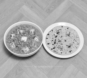 Mattar Paneer + Tawa Chapaty (Tawa Roti) (1 Piece)