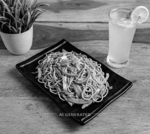 Veg Noodles + Lemonade