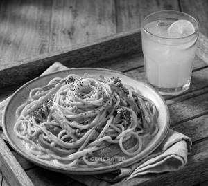 Butter Veg Noodles + Fresh Lime Juice