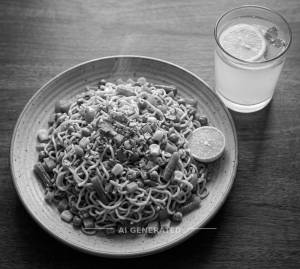 Mixed Veggies Maggi + Lemon Juice [Juices]
