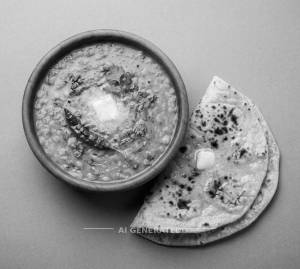 Dal Fry + Tawa Butter Roti. (2 pieces)