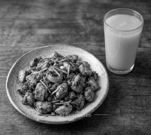 Ginger Chicken Dry + Mango Juice