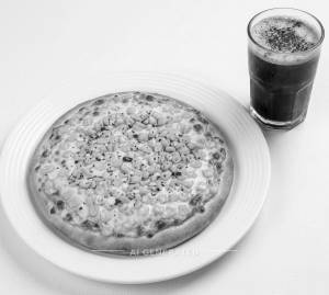 Corn Pizza [7 Inches] + Cold Coffee