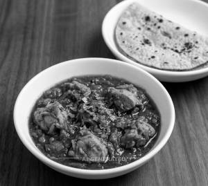 Chicken Masala + Roti . (1 piece)
