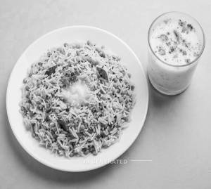 Special Dal Khichdi + Masala Buttermilk