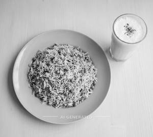 Matar Pulao + Sweet Lassi