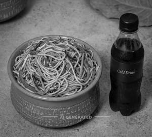 Veg Hakka Noodles + Cold Drink [250 Ml]