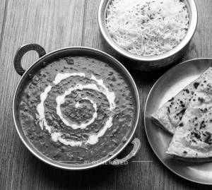 Dal Makhani and Rice + Tawa Roti (2 pieces)
