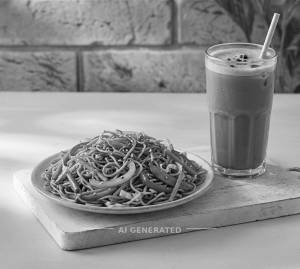 Veg Chowmein + Cold Coffee
