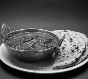 Dal Fry + Tandoori Roti Plain (2 pieces)