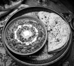 Dal Makhani + Tawa Plain Roti (2 pieces)