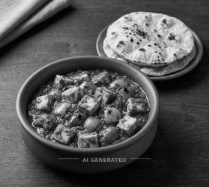 Paneer Kadai + Tawa Roti (2 pieces)