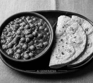 Chana Masala + Chapati (2 Pieces)
