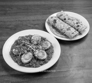 Anda Masala + Plain Paratha (2 pieces)