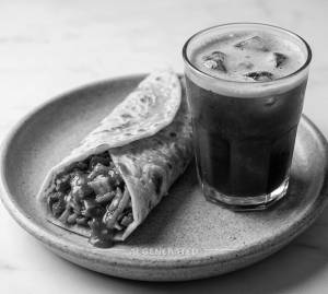 Veg. Schezwan Roll + Cold Coffee