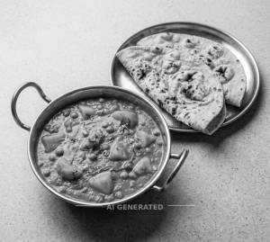 Aloo Matar Tamatar + Tandoori Roti (2 Pieces)