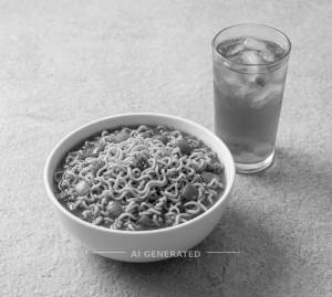 Double Masala Maggi + Peach Iced Tea