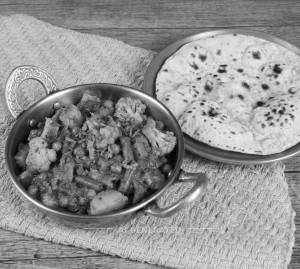 Mix Veg + Plain Tawa Roti (1 Piece)