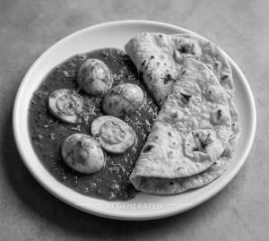 Egg Curry + Roti (2 pieces)