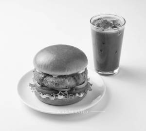 Aloo Tikki Burger + Cold Coffee