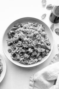 Veg Basil Garlic Fried Rice