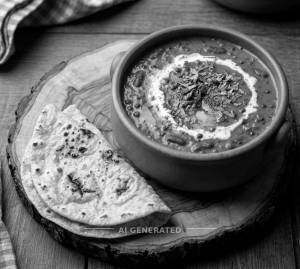 Dal Makhani + Tawa Roti (2 pieces)
