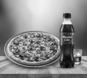Dunzo Special Nonveg Pizza + Masala Cold Drink