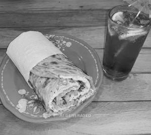 Double Egg Roll + Blue Lagoon