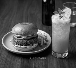 Veg Burger + Fries 🍟+ Coke 😋