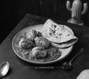 Egg Curry + Tawa Roti (2 pieces)